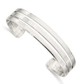Sterling Silver Polished Cuff Bangle, 16 mm