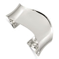 Sterling Silver Polished Wave Cuff Bangle, 7.5 x 25 mm