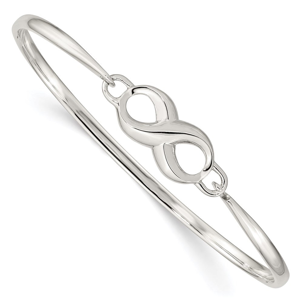 Sterling Silver Infinity Bangle, 23 mm