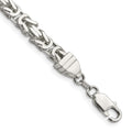 Sterling Silver 6mm Byzantine Chain, 8 x 6 mm