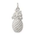 Sterling Silver Pineapple Charm, 25 x 11 mm