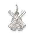 Sterling Silver Windmill Charm, 15 x 12 mm