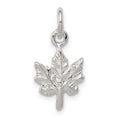 Sterling Silver Maple Leaf Charm, 17 x 11 mm