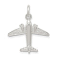 Sterling Silver Jet Charm, 20 x 21 mm