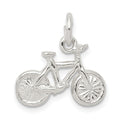 Sterling Silver Bicycle Charm, 13 x 17 mm