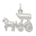 Sterling Silver Horse & Carriage Charm, 18 x 24 mm