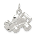 Sterling Silver Race Car Charm, 17 x 21 mm