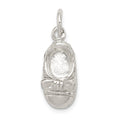 Sterling Silver Baby Shoe Charm, 24 x 9 mm