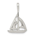 Sterling Silver Sailboat Charm, 25 x 16 mm
