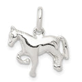 Sterling Silver Horse Charm, 15 x 17 mm