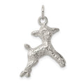 Sterling Silver Lamb Charm, 20 x 20 mm
