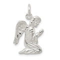 Sterling Silver Praying Angel Charm, 25 x 15 mm