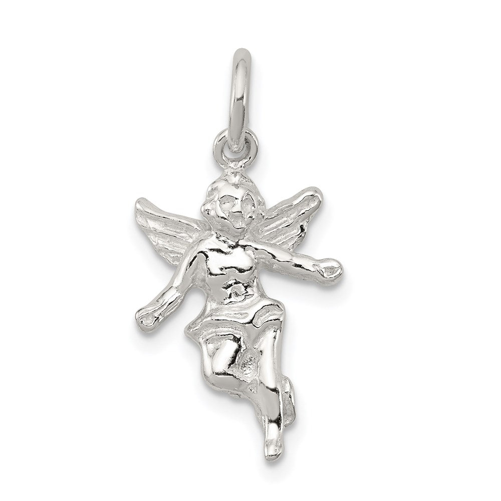 Sterling Silver Angel Charm, 25 x 13 mm