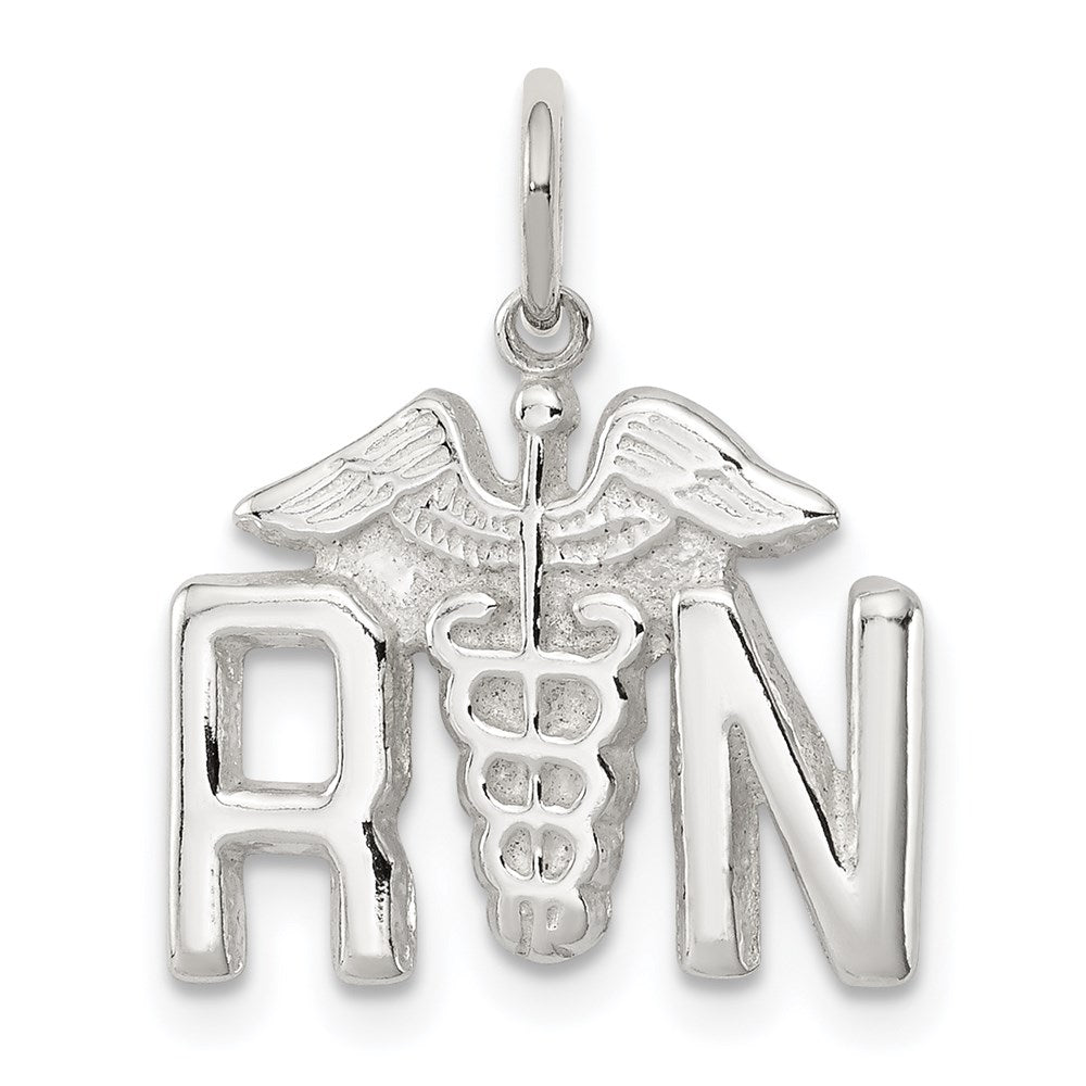 Sterling Silver Nurse Symbol Charm, 16 x 16 mm
