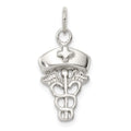 Sterling Silver Nurse Symbol Charm, 21 x 11 mm