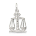 Sterling Silver Scales Of Justice Charm, 21 x 15.5 mm