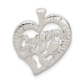 Sterling Silver Grandma Charm, 20 x 22 mm