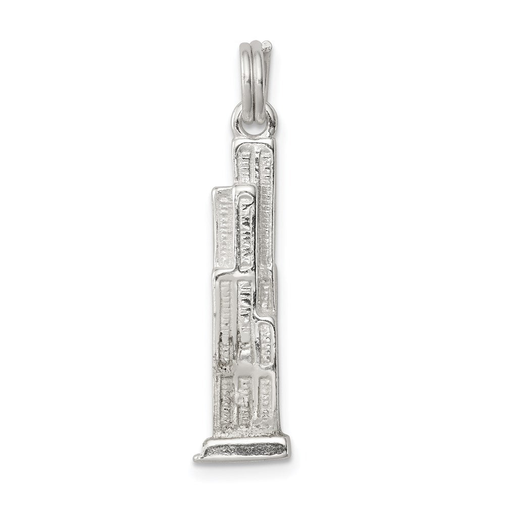 Sterling Silver Sears Tower Building Charm, 24 x 7 mm