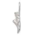 Sterling Silver Ballet Slipper Charm, 28 x 6.5 mm