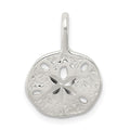 Sterling Silver Sand Dollar Charm, 19 x 13 mm