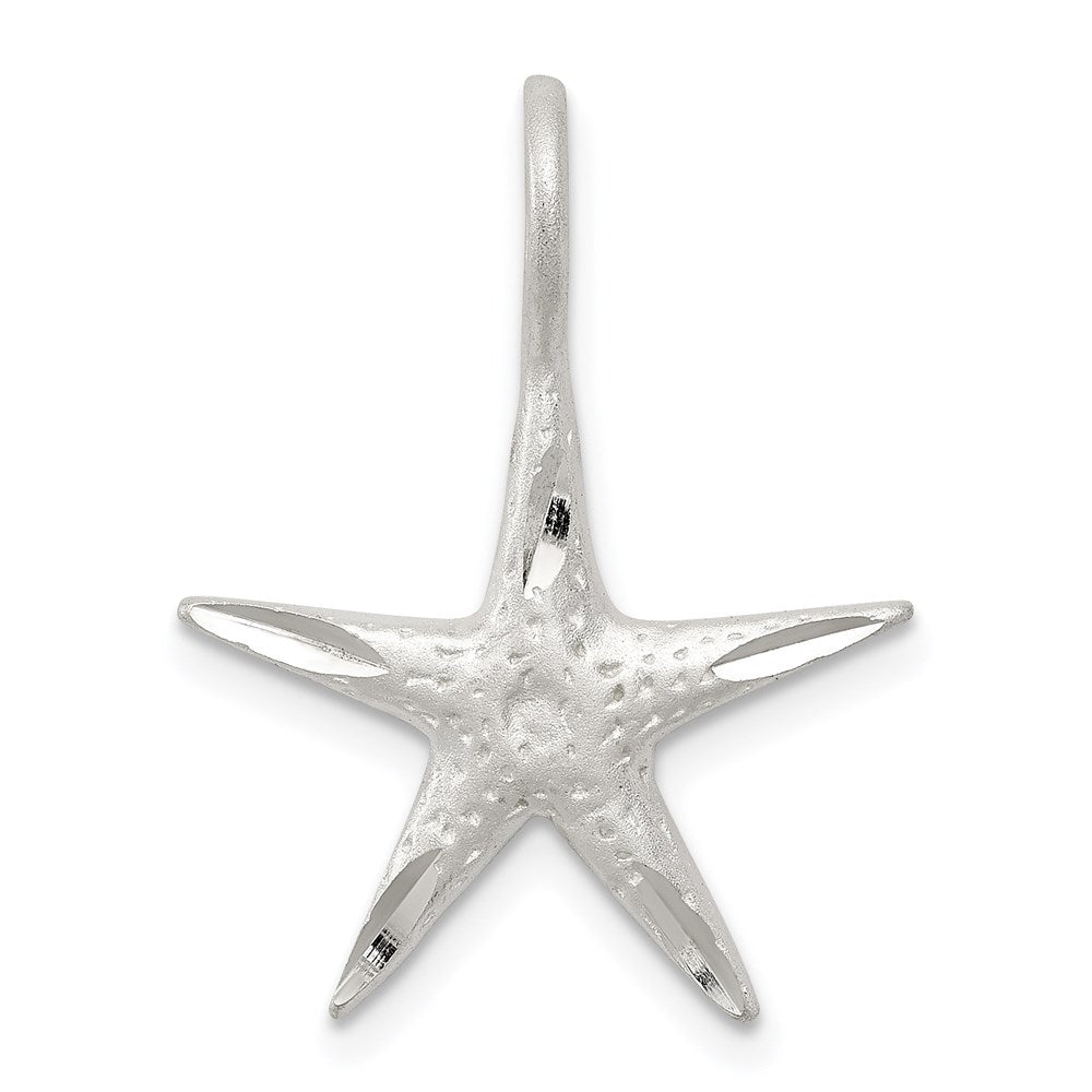 Sterling Silver Starfish Charm, 23 x 18 mm