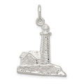 Sterling Silver Lighthouse Charm, 30 x 21 mm