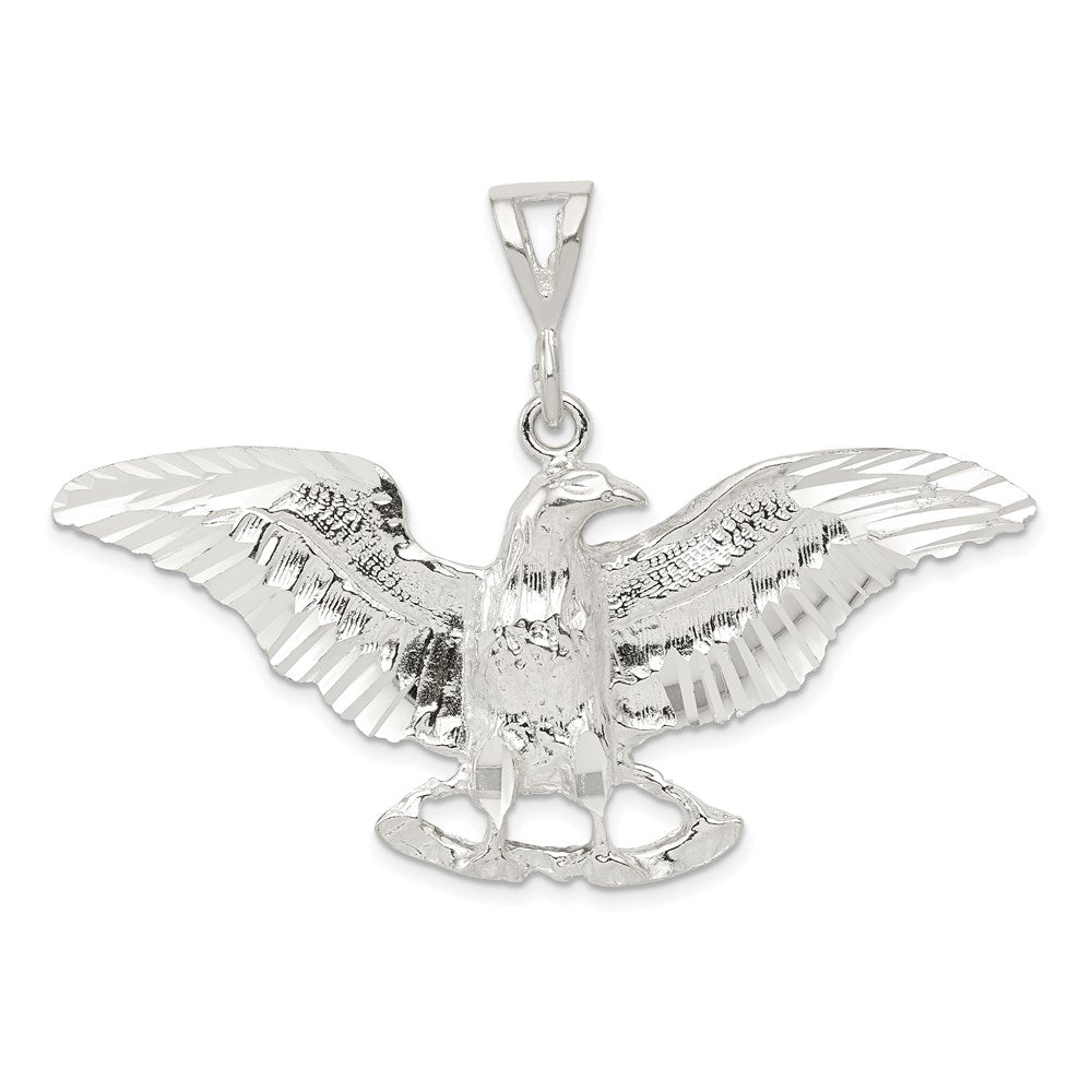Sterling Silver Eagle Pendant, 54 x 28 mm