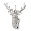 Sterling Silver Deer Head Charm, 29 x 22 mm