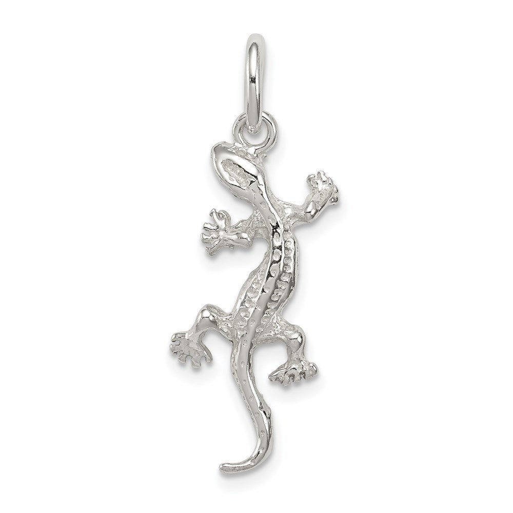 Sterling Silver Lizard Charm, 25 x 12 mm