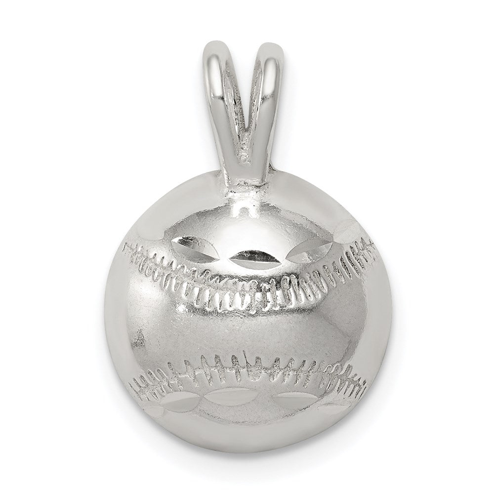 Sterling Silver Baseball Charm, 13 x 12 mm, 1.93 g - ID5S9QC88468L7
