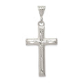 Sterling Silver Latin Cross Pendant, 52 x 24 mm