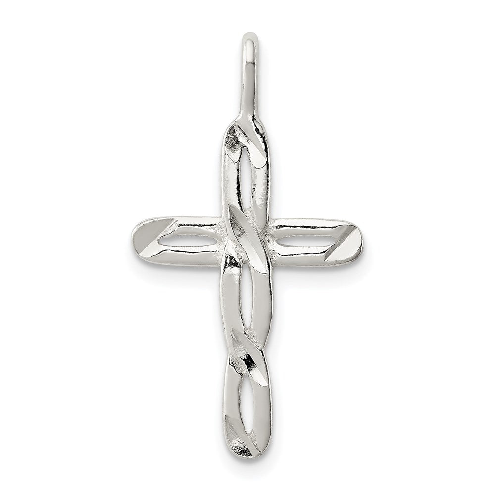 Sterling Silver Cross Pendant, 30 x 16 mm, 0.9 g