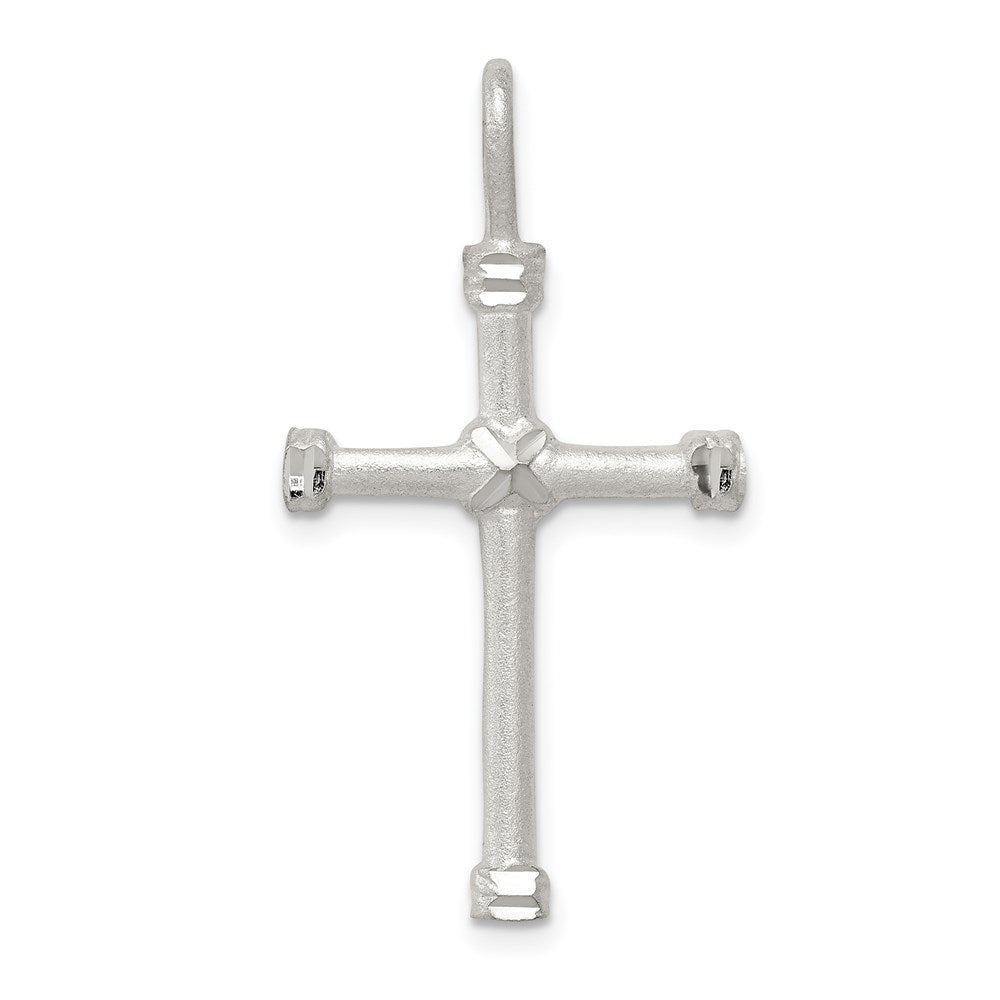 Sterling Silver Cross Pendant, 33 x 17 mm