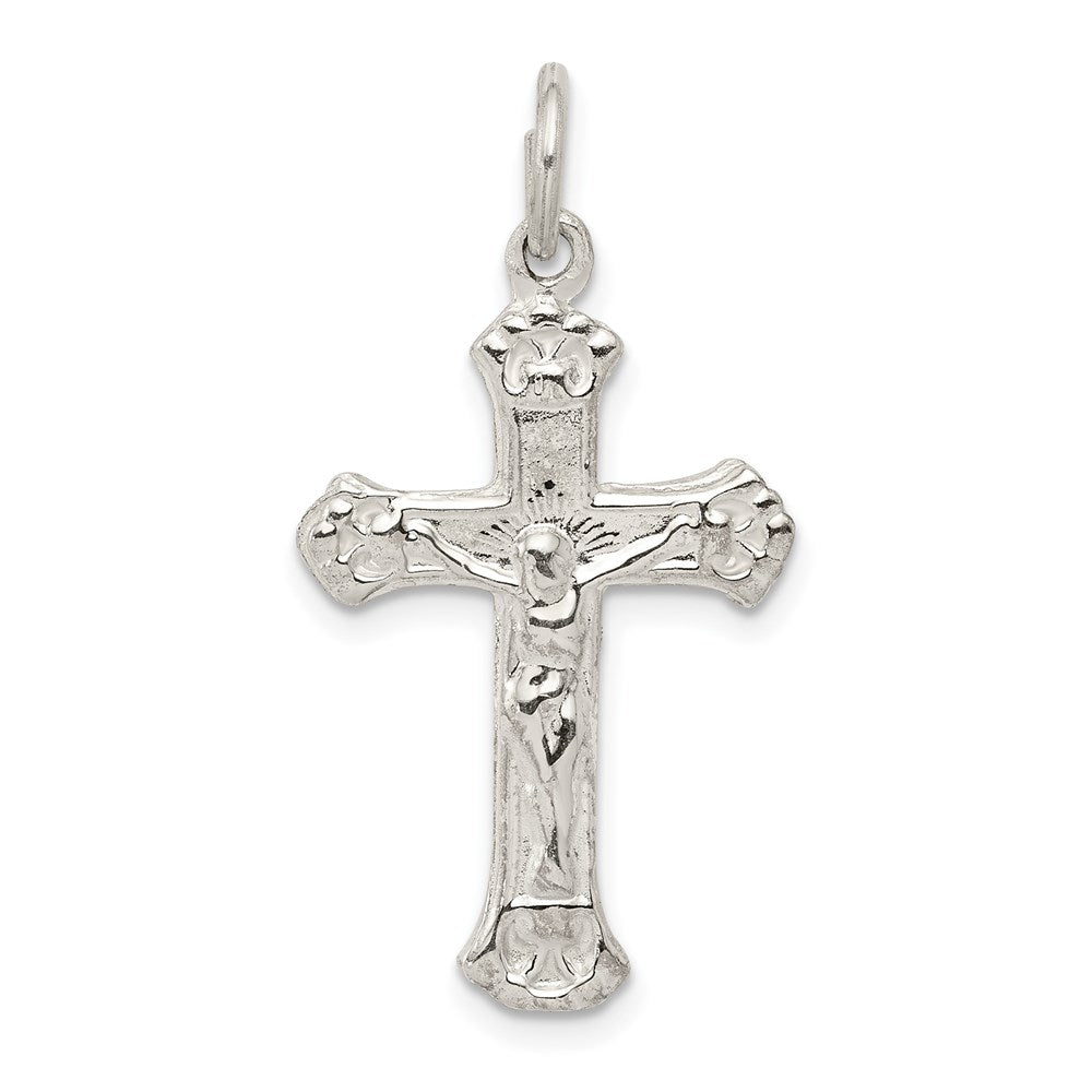 Sterling Silver Crucifix Pendant, 32 x 16 mm