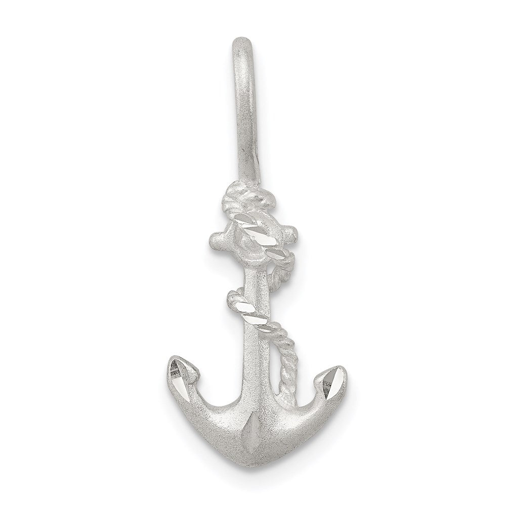 Sterling Silver Anchor Charm, 26 x 11 mm