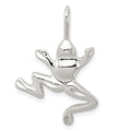 Sterling Silver Frog Charm, 30 x 18.5 mm