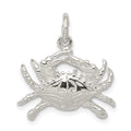 Sterling Silver Crab Charm, 17 x 21 mm