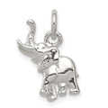 Sterling Silver Elephant Charm, 18 x 10 mm