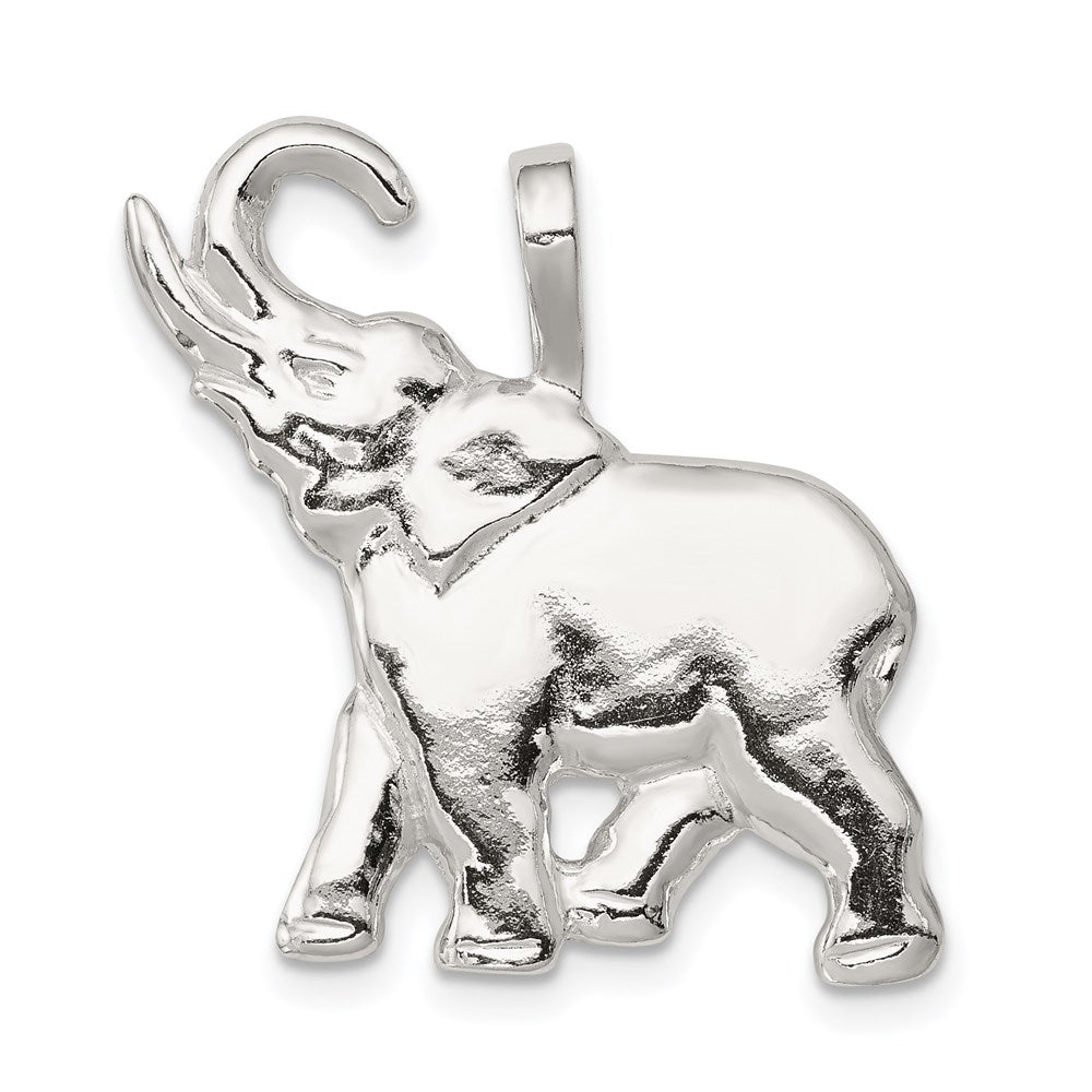Sterling Silver Elephant Charm, 25 x 26 mm