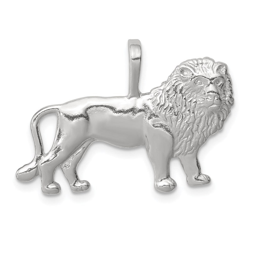 Sterling Silver Lion Charm, 18 x 28 mm