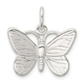 Sterling Silver Butterfly Charm, 20 x 25 mm