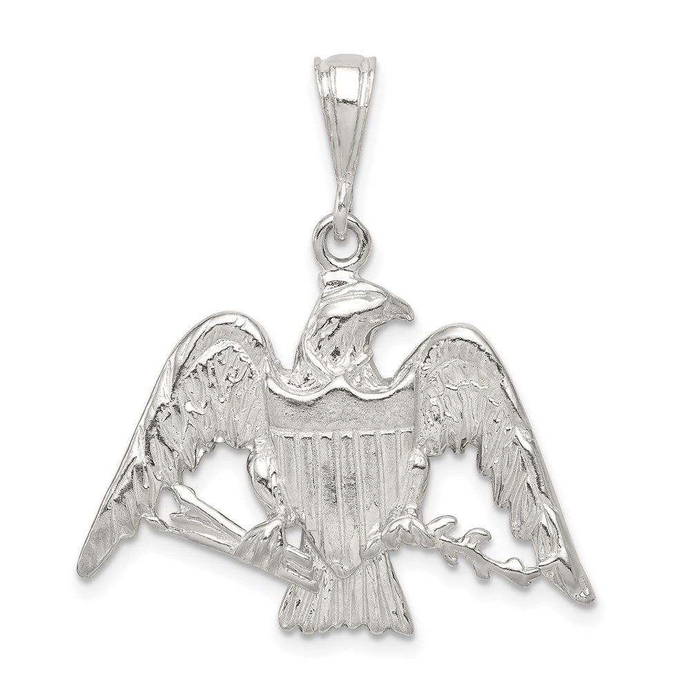 Sterling Silver Eagle Charm, 23 x 29 mm
