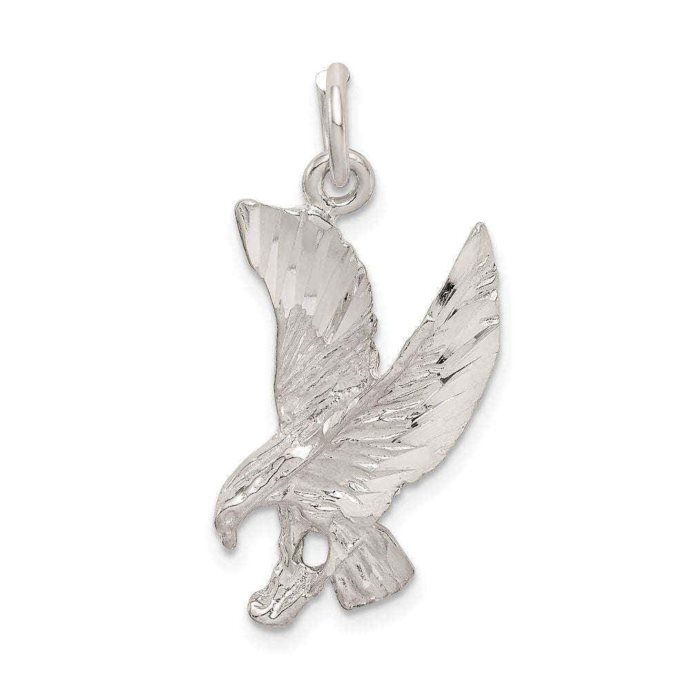 Sterling Silver Eagle Charm, 27 x 17 mm