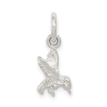 Sterling Silver Hummingbird Charm, 12 x 8 mm