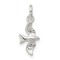 Sterling Silver Bird Charm, 13 x 7 mm