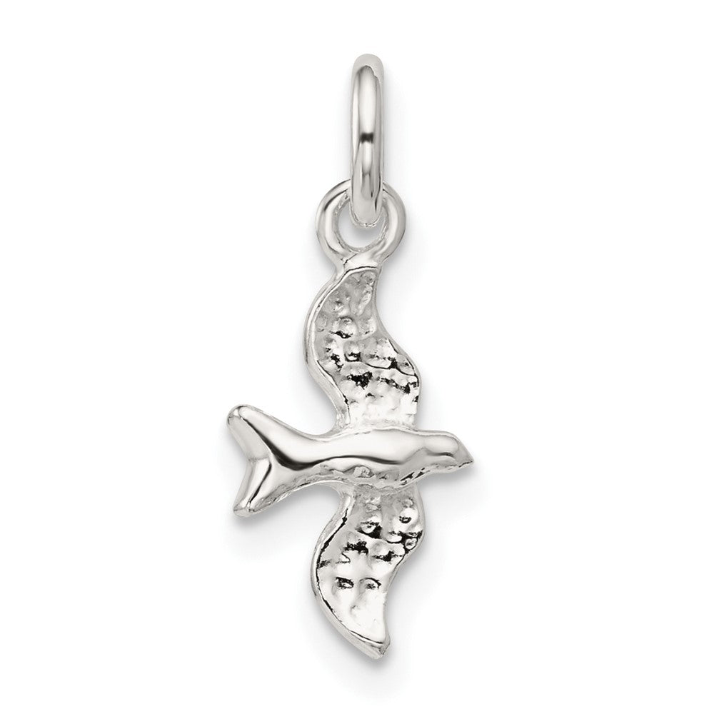 Sterling Silver Bird Charm, 13 x 7 mm