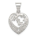 Sterling Silver #1 Mom Charm, 25 x 16 mm
