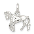Sterling Silver Horse Charm, 19 x 16 mm