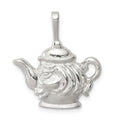 Sterling Silver Teapot Charm, 23 x 21 mm