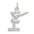 Sterling Silver Gymnast Charm, 25 x 18 mm
